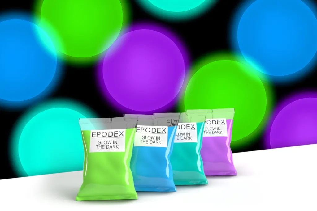 Powder epoxidharz glow dark set