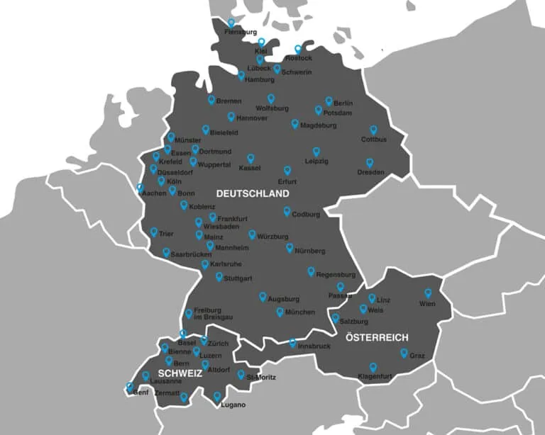 Mikrozement karte utschland 